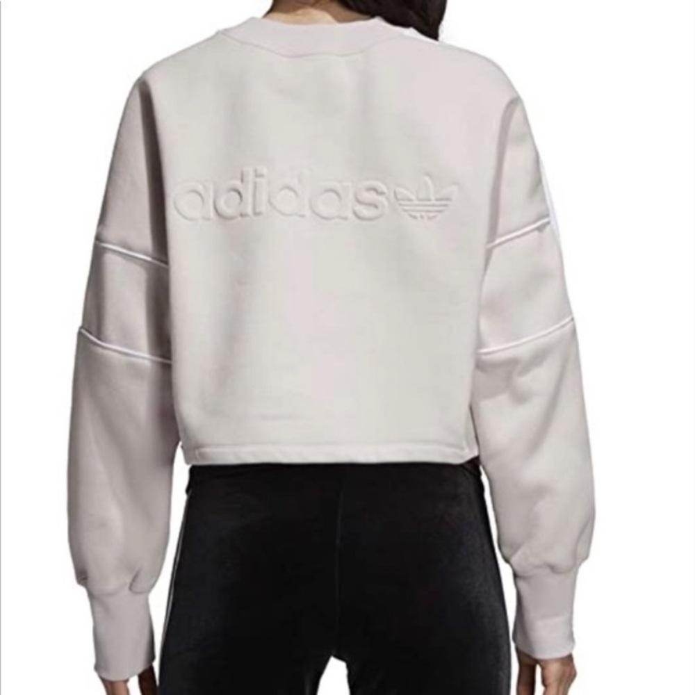 Women’s Adidas Originals Crop Sweatshirt Lavender